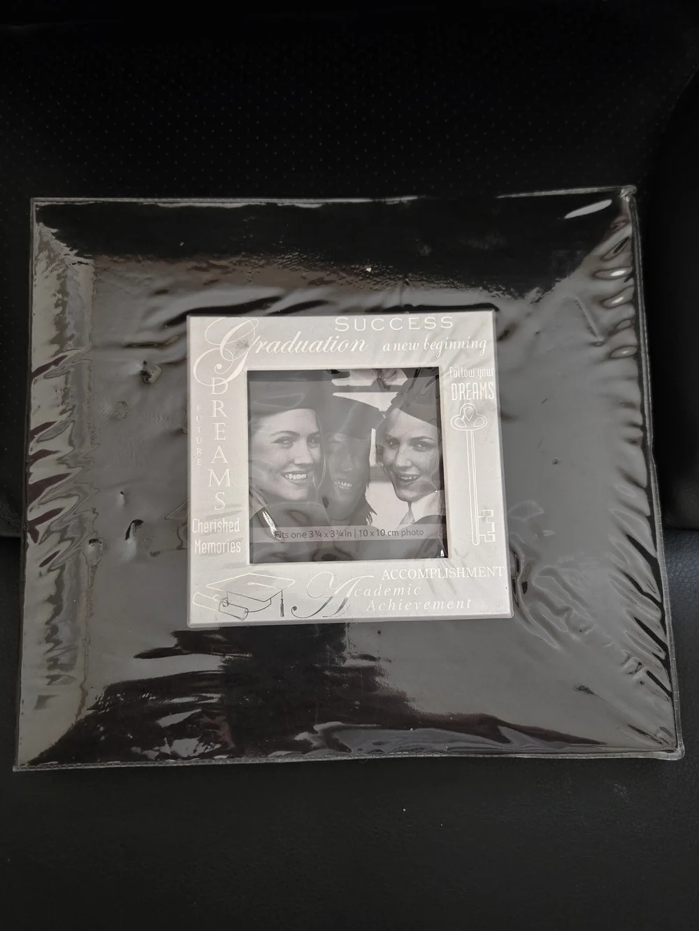 Expressions Black With Silver Graduation Scrapbook with Inspirational Accents